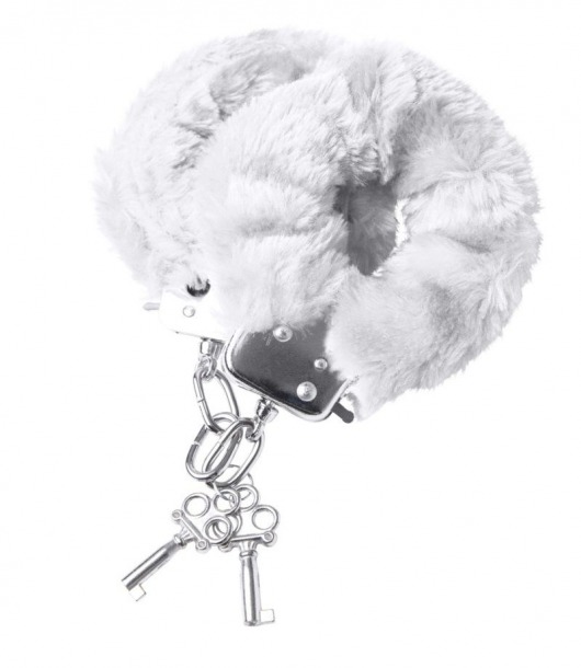Наручники с белой меховой опушкой - ToyFa - купить с доставкой в Копейске