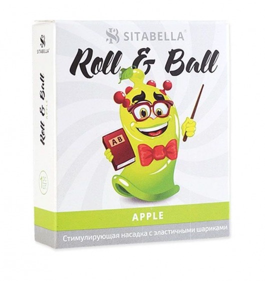 Стимулирующий презерватив-насадка Roll   Ball Apple - Sitabella - купить с доставкой в Копейске