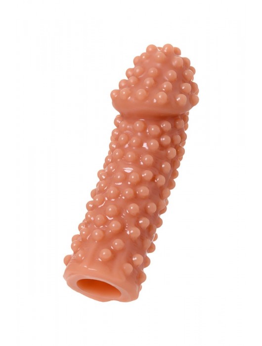Телесная насадка на фаллос с бугорками KOKOS Extreme Sleeve 10 - 15,8 см. - KOKOS - в Копейске купить с доставкой