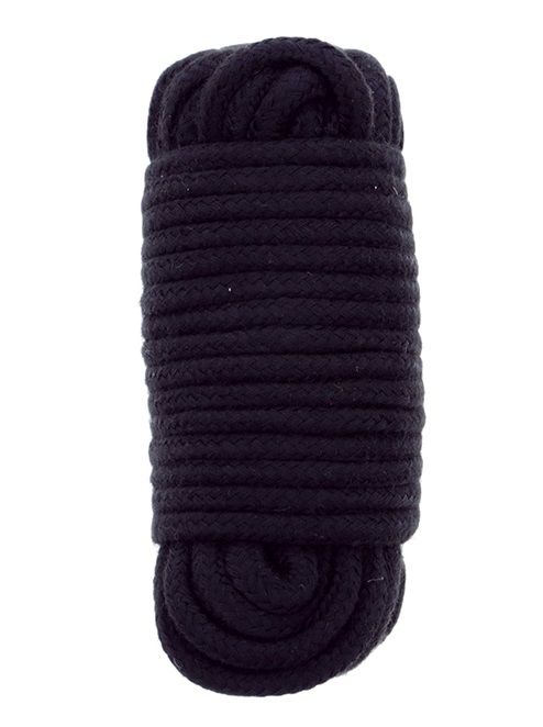 Черная веревка для связывания BONDX LOVE ROPE - 10 м. - Dream Toys - купить с доставкой в Копейске
