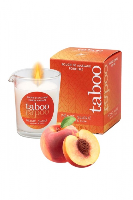 Массажное аромамасло с афродизиаками для женщин RUF Taboo Peche sucre - 60 гр. - RUF - купить с доставкой в Копейске