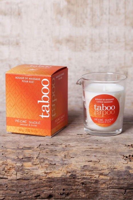 Массажное аромамасло с афродизиаками для женщин RUF Taboo Peche sucre - 60 гр. - RUF - купить с доставкой в Копейске