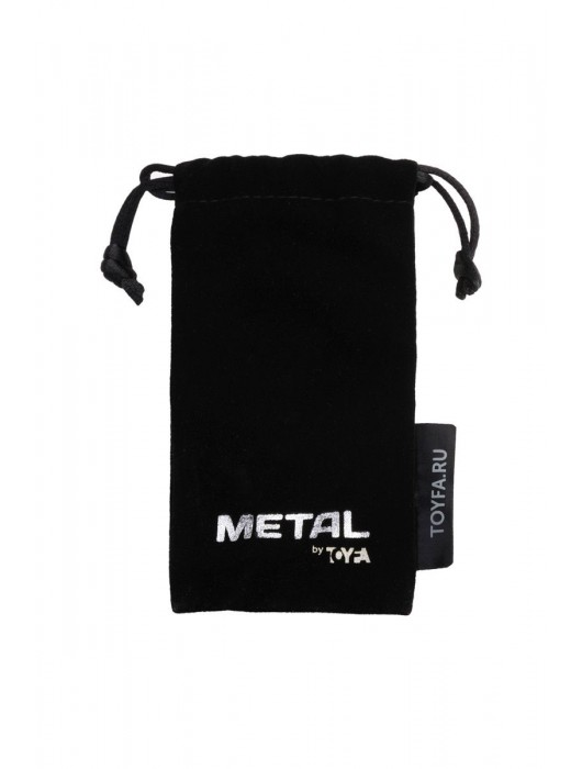 Серебристая коническая анальная пробка с красным кристаллом - 8 см. - ToyFa - купить с доставкой в Копейске