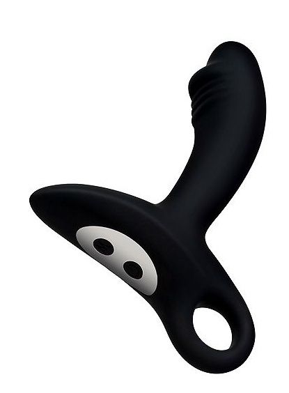 Черный силиконовый анальный вибромассажер Erokey - Erokay - в Копейске купить с доставкой