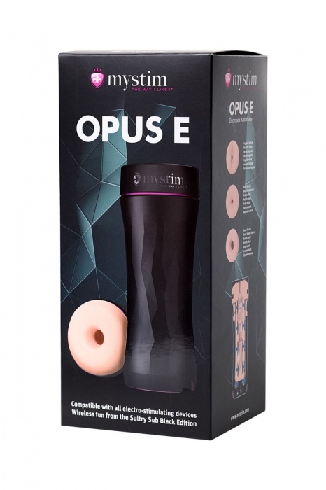 Мастурбатор-анус Opus E Donut с возможностью подключения электростимуляции - MyStim - купить с доставкой в Копейске