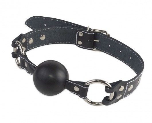 Кляп-шар классической формы и конструкции из натуральной кожи - Sitabella - купить с доставкой в Копейске