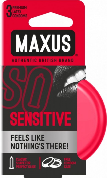 Ультратонкие презервативы в железном кейсе MAXUS Sensitive - 3 шт. - Maxus - купить с доставкой в Копейске