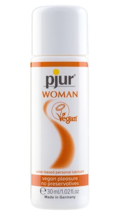 Лубрикант pjur WOMAN Vegan на водной основе - 30 мл. - Pjur - купить с доставкой в Копейске