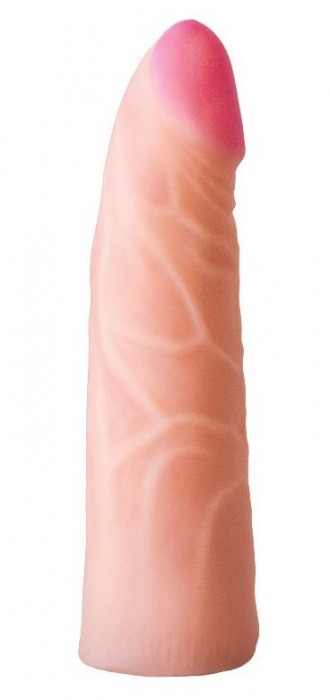 Фаллическая насадка на трусики харнесс - 17,5 см. - LOVETOY (А-Полимер) - купить с доставкой в Копейске