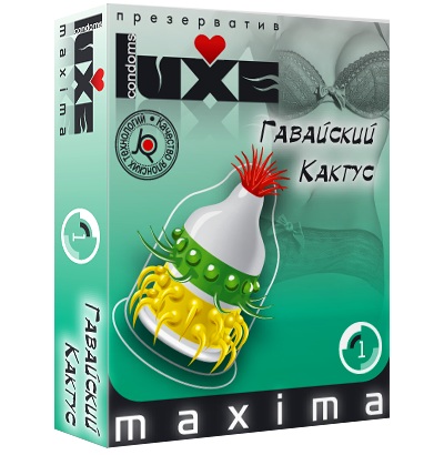 Презерватив LUXE Maxima  Гавайский Кактус  - 1 шт. - Luxe - купить с доставкой в Копейске