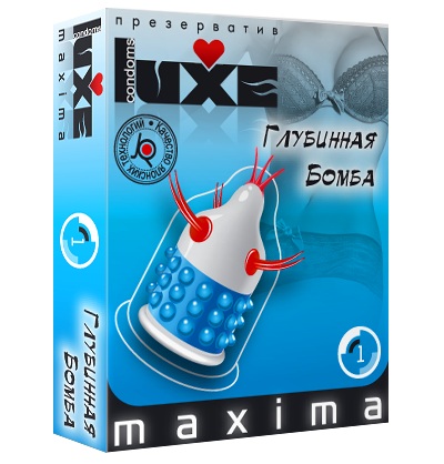 Презерватив LUXE Maxima  Глубинная бомба  - 1 шт. - Luxe - купить с доставкой в Копейске