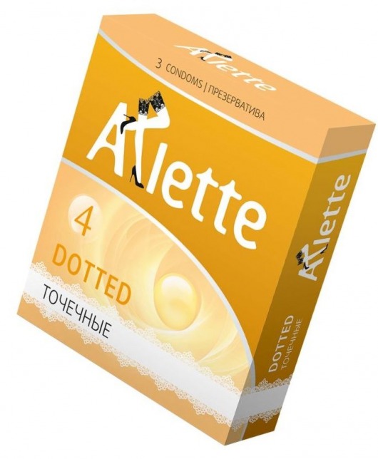 Презервативы Arlette Dotted с точечной текстурой - 3 шт. - Arlette - купить с доставкой в Копейске