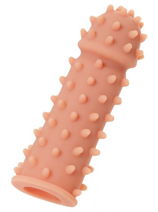 Телесная реалистичная насадка KOKOS Extreme Sleeve 03 с дополнительной стимуляцией - 12,7 см. - KOKOS - в Копейске купить с доставкой