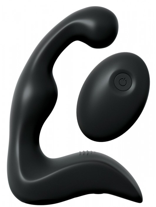 Черный вибромассажер простаты с пультом ДУ Control P-Spot Pro - Pipedream - в Копейске купить с доставкой