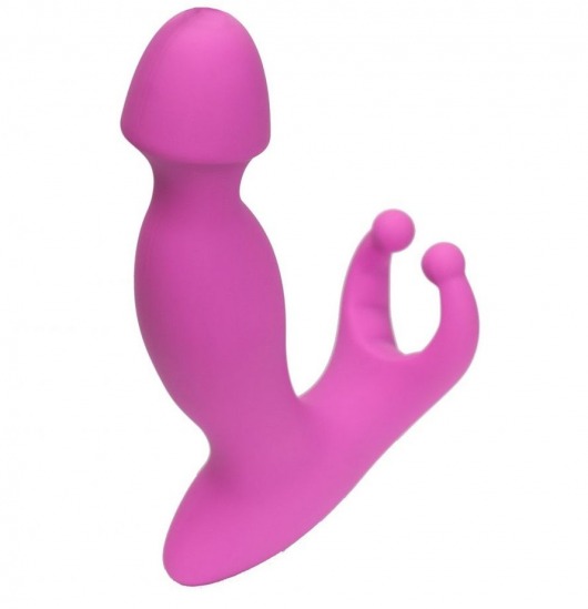 Розовый стимулятор простаты с усиками - 15 см. - 4sexdreaM - в Копейске купить с доставкой