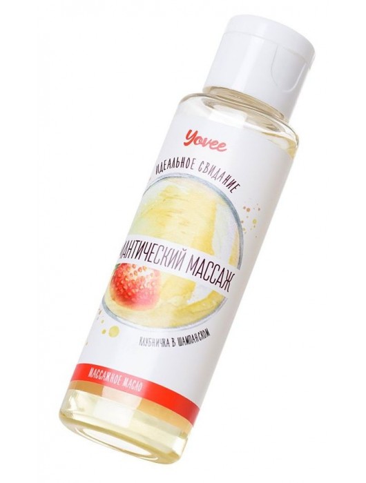 Масло для массажа «Романтический массаж» с ароматом клубники и шампанского - 50 мл. - ToyFa - купить с доставкой в Копейске