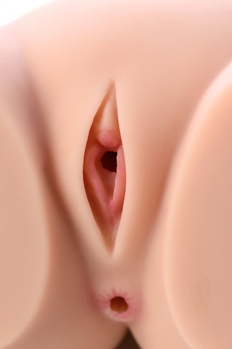 Мастурбатор-полуторс Cherry с вибрацией и двумя любовными тоннелями - KOKOS - в Копейске купить с доставкой