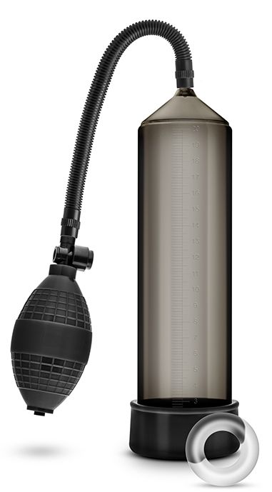 Черная вакуумная помпа VX101 Male Enhancement Pump - Blush Novelties - в Копейске купить с доставкой