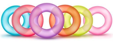 Набор из 6 эрекционных колец King of the Ring - Blush Novelties - в Копейске купить с доставкой