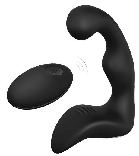Черный вибромассажер простаты REMOTE BOOTY PLEASER - Dream Toys - в Копейске купить с доставкой