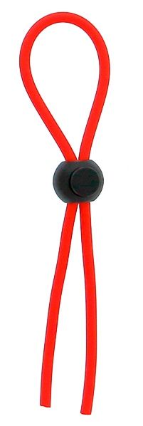Красное эрекционное лассо с одной бусинкой-утяжкой STRETCHY THICK LASSO - Dream Toys - в Копейске купить с доставкой