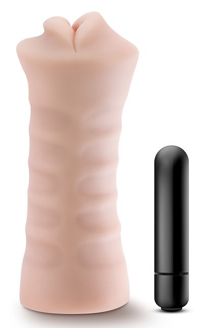 Телесный мастурбатор-ротик Angie - Blush Novelties - в Копейске купить с доставкой