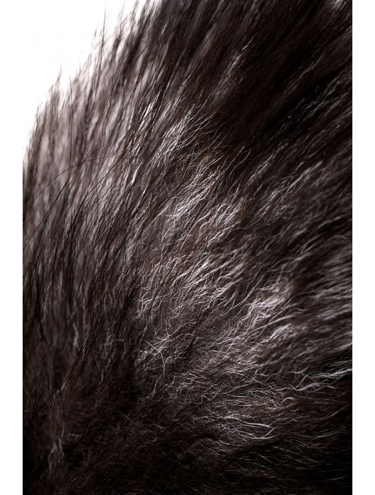 Серебристая металлическая анальная втулка с хвостом чернобурой лисы - размер S - ToyFa - купить с доставкой в Копейске