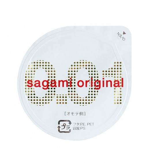 Супертонкий презерватив Sagami Original 0.01 - 1 шт. - Sagami - купить с доставкой в Копейске