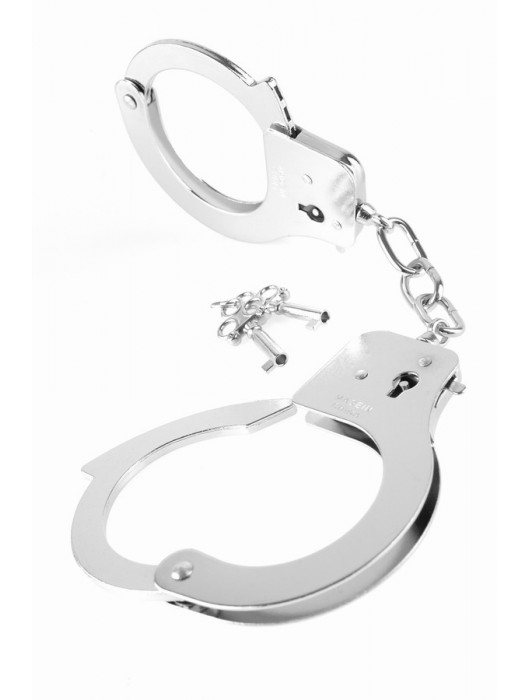 Металлические серебристые наручники Designer Metal Handcuffs - Pipedream - купить с доставкой в Копейске