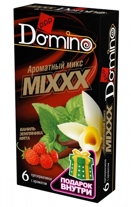 Ароматизированные презервативы DOMINO  Ароматный микс  - 6 шт. - Domino - купить с доставкой в Копейске