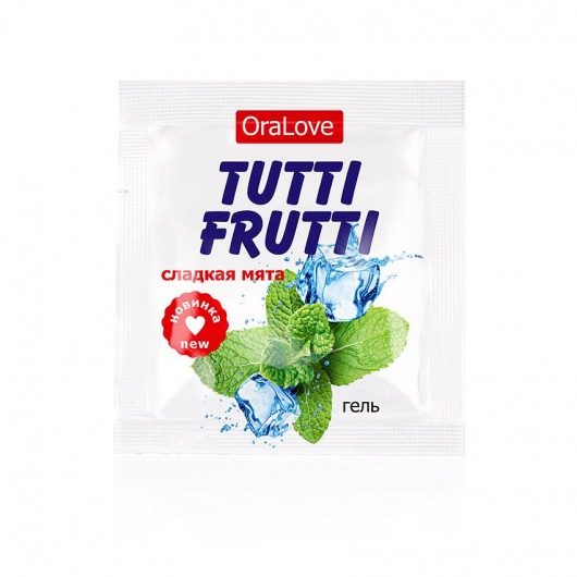Пробник гель-смазки Tutti-frutti со вкусом мяты - 4 гр. - Биоритм - купить с доставкой в Копейске