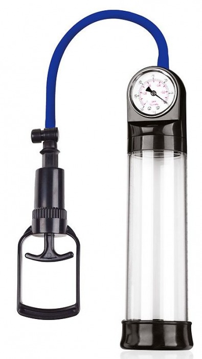 Прозрачная вакуумная помпа Sex Expert с манометром - Sex Expert - в Копейске купить с доставкой