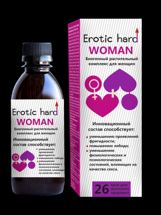 Женский биогенный концентрат для повышения либидо Erotic hard Woman - 250 мл. - Erotic Hard - купить с доставкой в Копейске