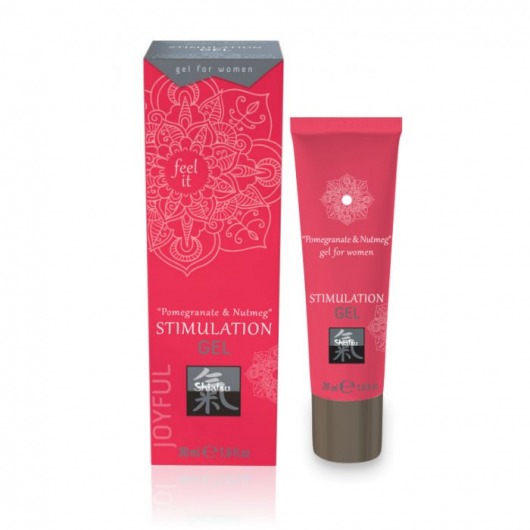 Возбуждающий интимный гель для двоих STIMULATION GEL Pomegranate   Nutmeg - 30 мл. - Shiatsu - купить с доставкой в Копейске