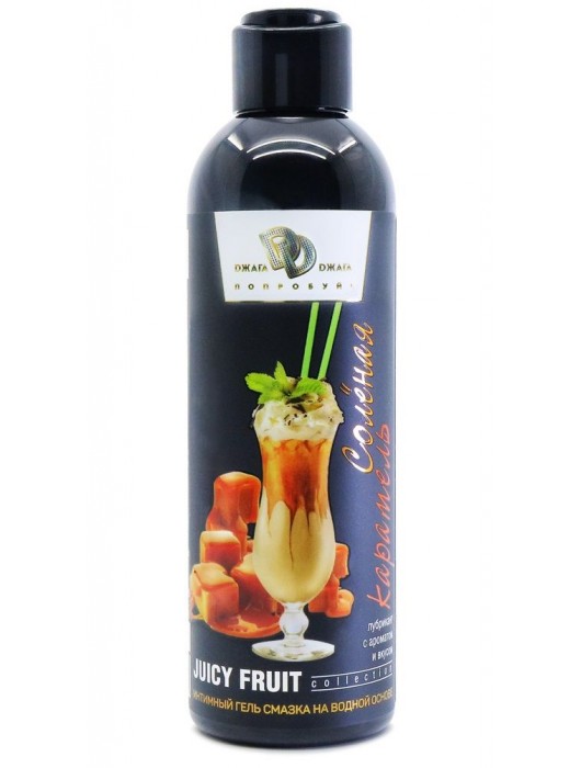 Интимный гель-смазка JUICY FRUIT с ароматом солёной карамели - 200 мл. - БиоМед - купить с доставкой в Копейске