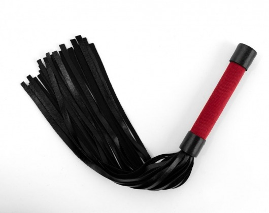 Красно-черная плеть My Rules - 43 см. - БДСМ Арсенал - купить с доставкой в Копейске