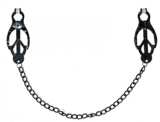 Зажимы на соски Darkside с цепочкой - Lola Games - купить с доставкой в Копейске