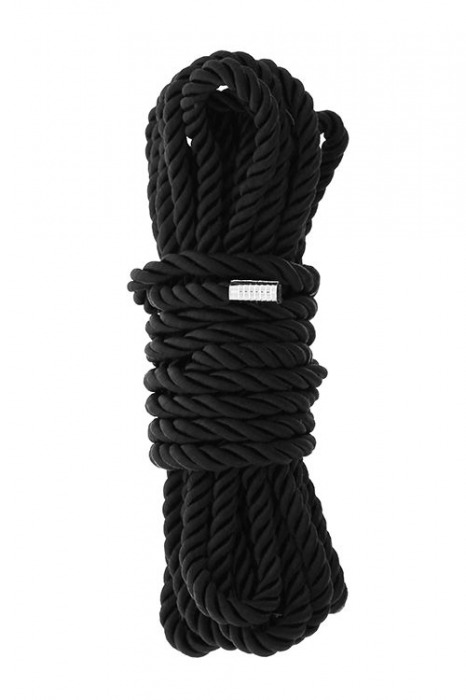 Черная веревка для шибари DELUXE BONDAGE ROPE - 5 м. - Dream Toys - купить с доставкой в Копейске