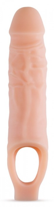 Телесный реалистичный фаллоудлинитель 9 Inch Silicone Cock Sheath Penis Extender - 22,86 см. - Blush Novelties - в Копейске купить с доставкой