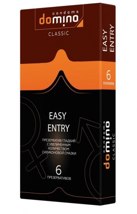 Презервативы с увеличенным количеством смазки DOMINO Easy Entry - 6 шт. - Domino - купить с доставкой в Копейске