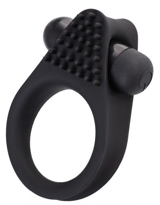 Черное эрекционное виброкольцо Brid с шипиками - A-toys - в Копейске купить с доставкой