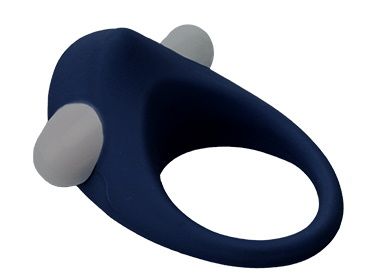 Гладкое синее эрекционное виброкольцо STIMU RING - Dream Toys - в Копейске купить с доставкой