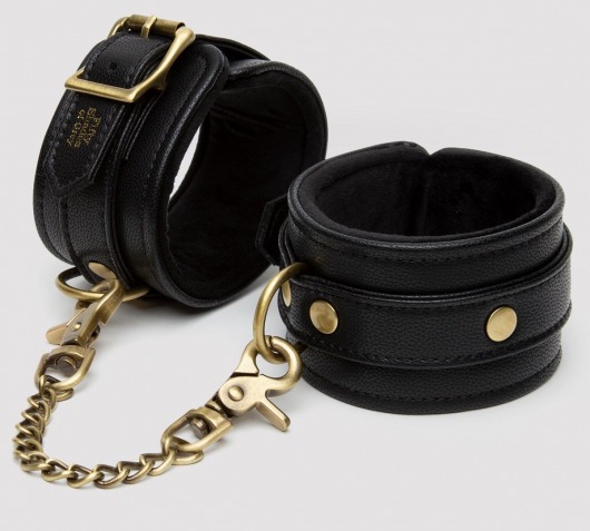Черные оковы на ноги Bound to You Faux Leather Ankle Cuffs - Fifty Shades of Grey - купить с доставкой в Копейске