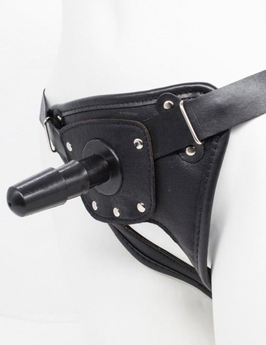 Черный пояс для насадок CLASS STRAP Restyling - LOVETOY (А-Полимер) - купить с доставкой в Копейске