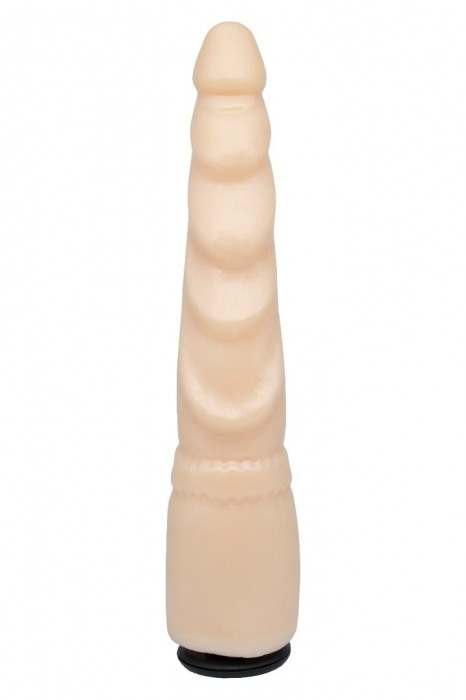 Телесная реалистичная насадка-елочка - 20,5 см. - LOVETOY (А-Полимер) - купить с доставкой в Копейске