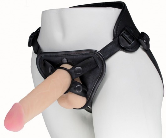 Пояс харнесс BEST UNI strap с 2 насадками - 18 и 22 см. - LOVETOY (А-Полимер) - купить с доставкой в Копейске