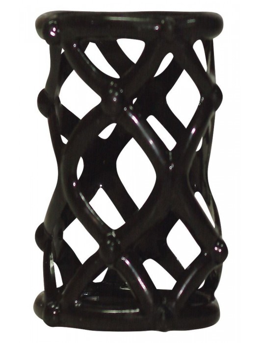 Чёрная насадка-сетка на пенис Orgasmus Wunder - Orion - в Копейске купить с доставкой