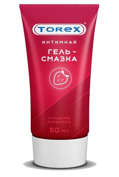 Смазка на водной основе TOREX  Сладкая клубника  - 50 мл. - Torex - купить с доставкой в Копейске