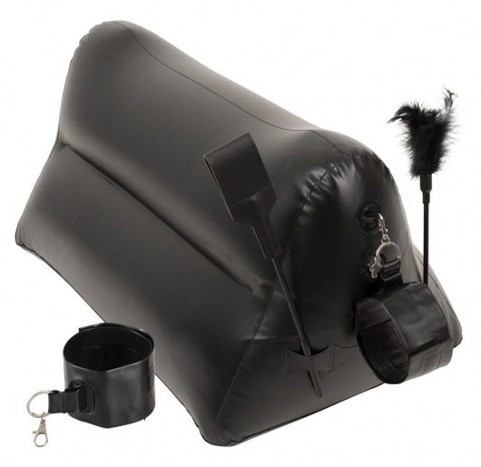 Надувная любовная подушка Portable Triangle Cushion с аксессуарами - Orion - купить с доставкой в Копейске