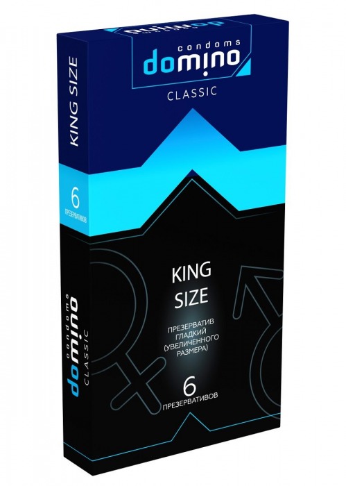 Презервативы увеличенного размера DOMINO Classic King size - 6 шт. - Domino - купить с доставкой в Копейске